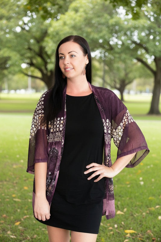 Purple boho Dreams original Open Kaftan