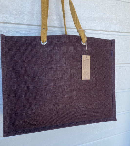 XXL BROWN Luxe Tote Bag - Strong & Durable