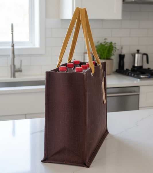 XXL BROWN Luxe Tote Bag - Strong & Durable