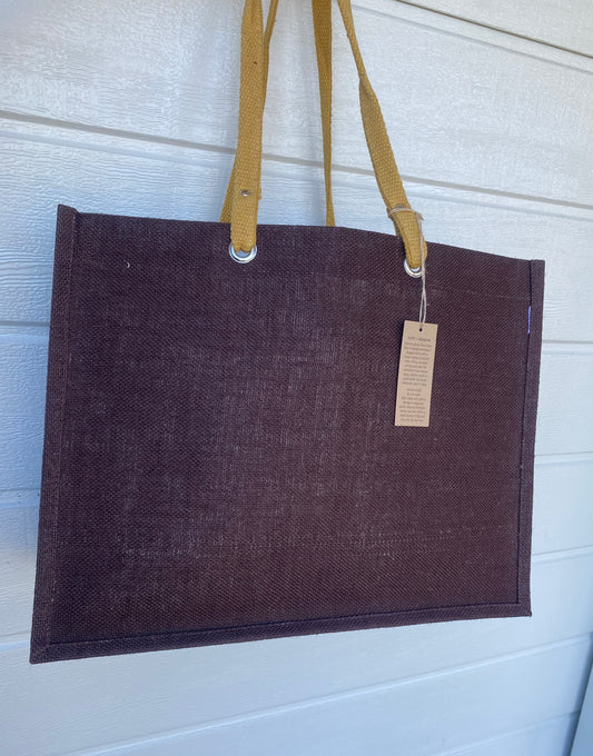 XXL BROWN Luxe Tote Bag - Strong & Durable
