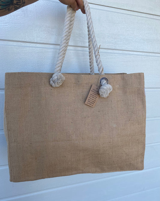 XXL BoHo Luxe Tote Beach Bag- Strong & Durable