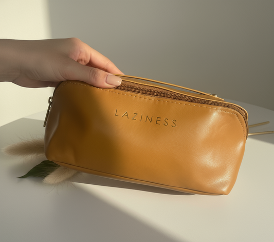 Makeup beauty Compartment Zip Bags Black, Dusty Pink & Rust/Tan