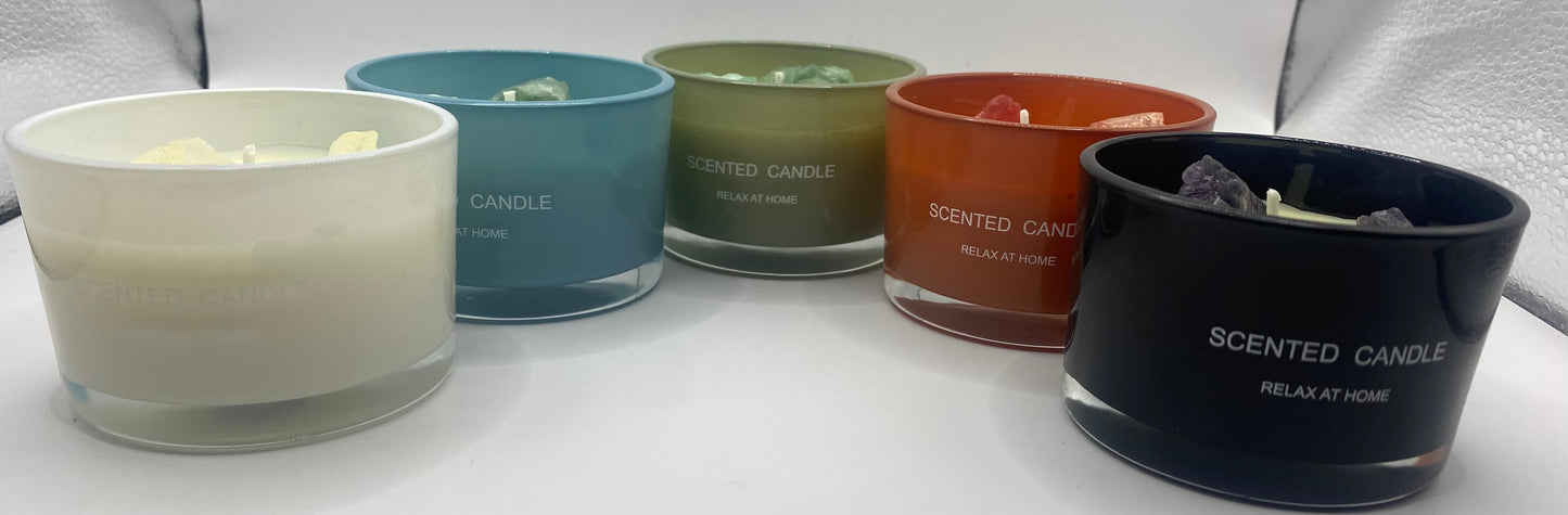 Crystal Scented Candles - 7 Colours