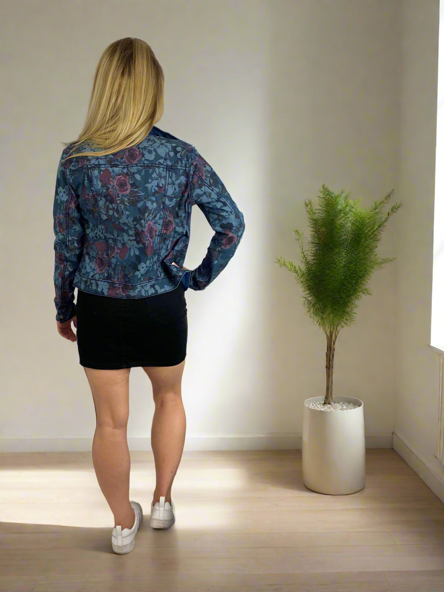 REVERSIBLE Jackets - Camo/Light Blue & Floral Dark Garden/Dark Denim