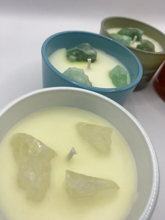 Crystal Scented Candles - 7 Colours