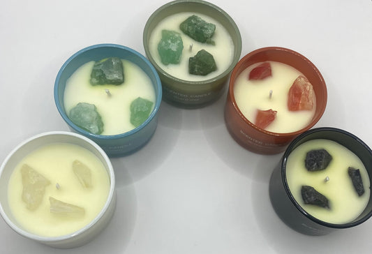 Crystal Scented Candles - 7 Colours