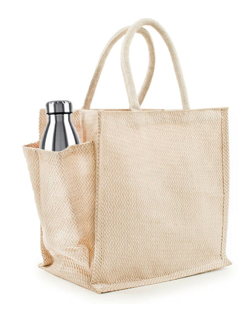 Large Luxe Tote Bag with drink holder - Strong & Durable