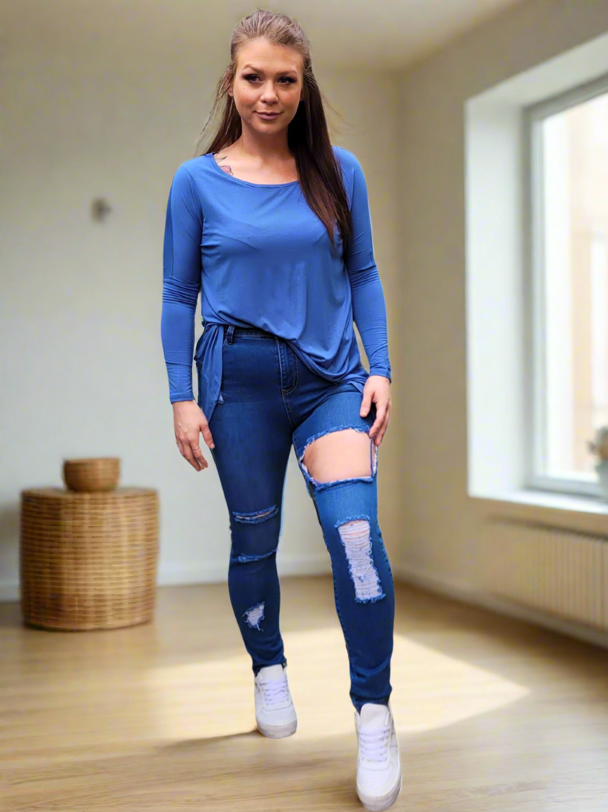 TATUM Gwerple Long sleeve Flowy Top
