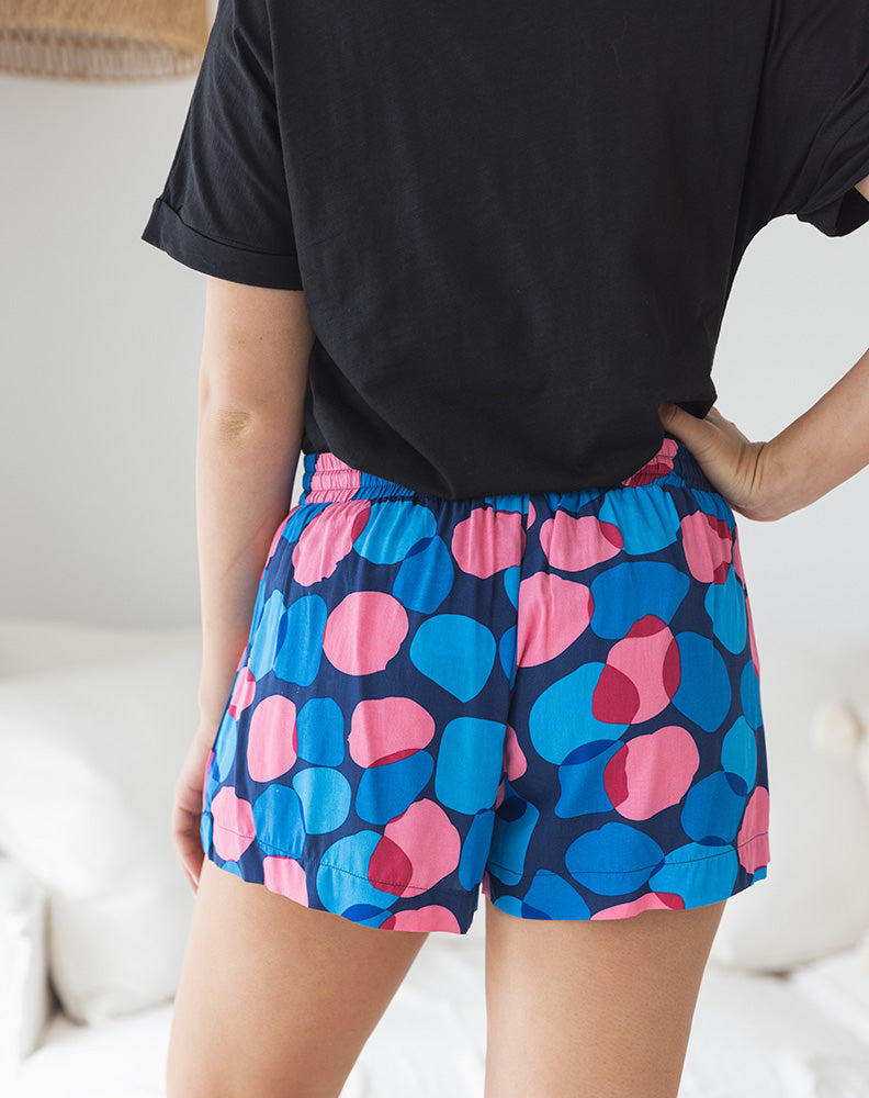 MILIE Pattern Tye-Up Shorts