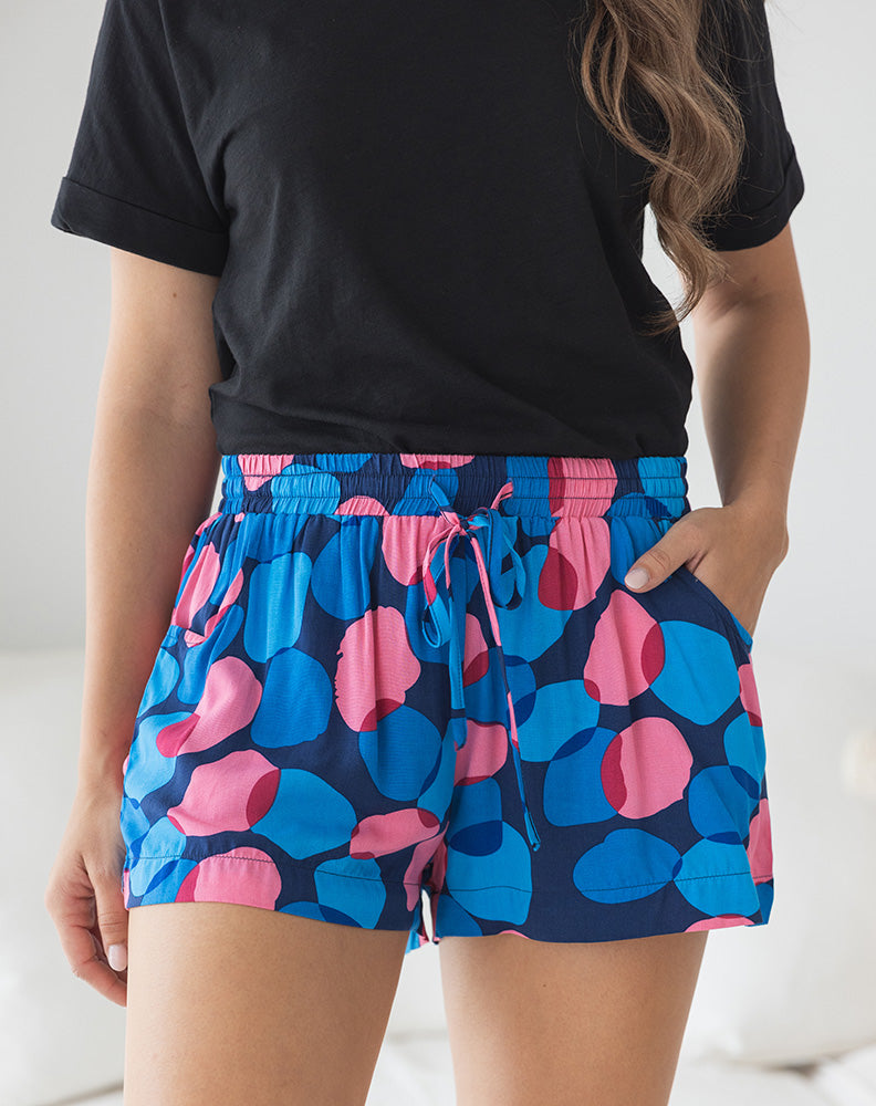 MILIE Pattern Tye-Up Shorts