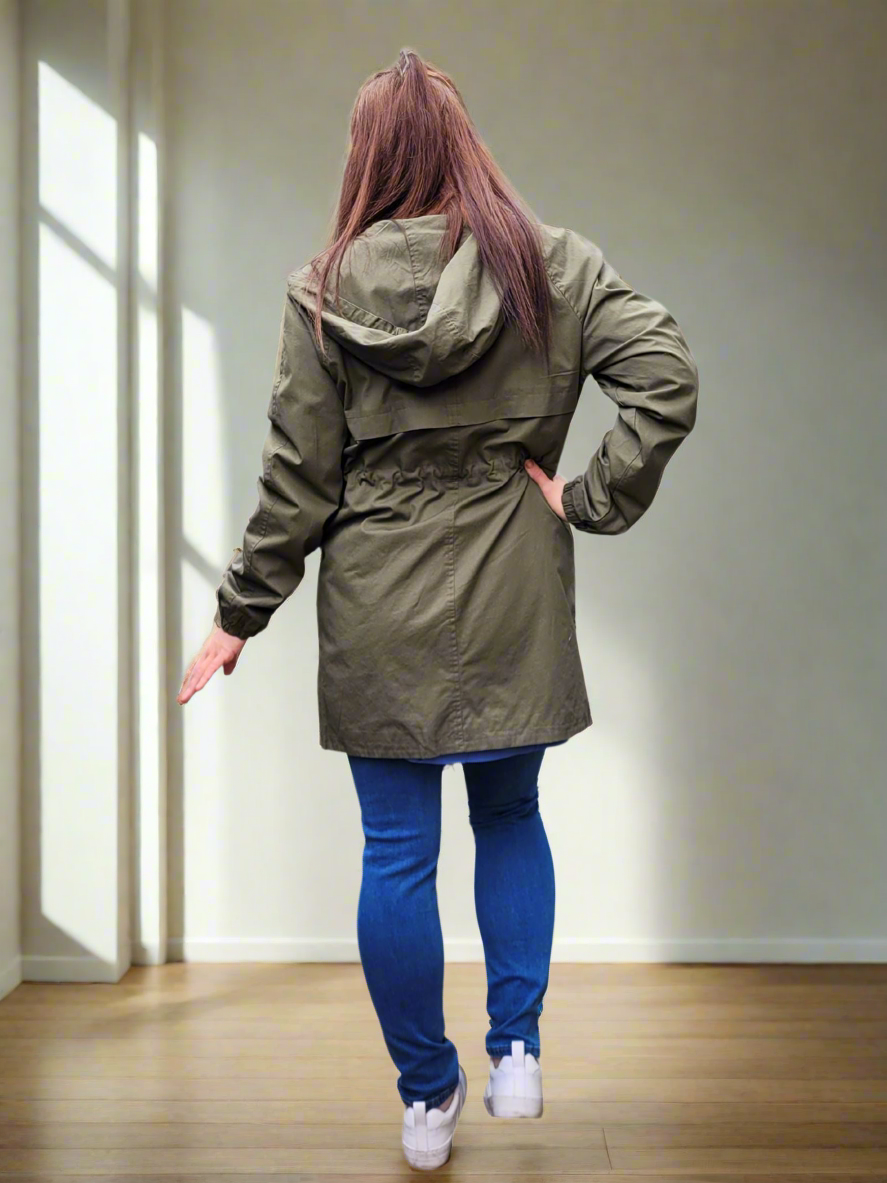 🩵CHARLOTTE Hooded Jacket Coat- 3 Colours Black, Pink & Khaki