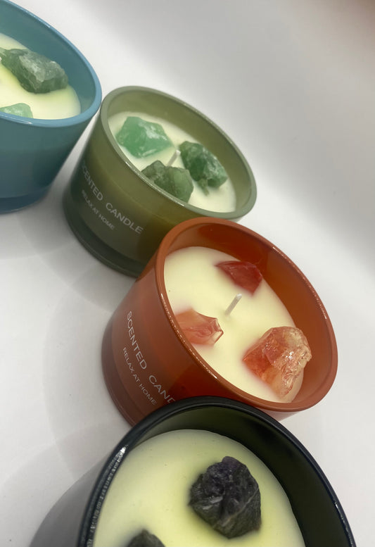 Crystal Scented Candles - 7 Colours