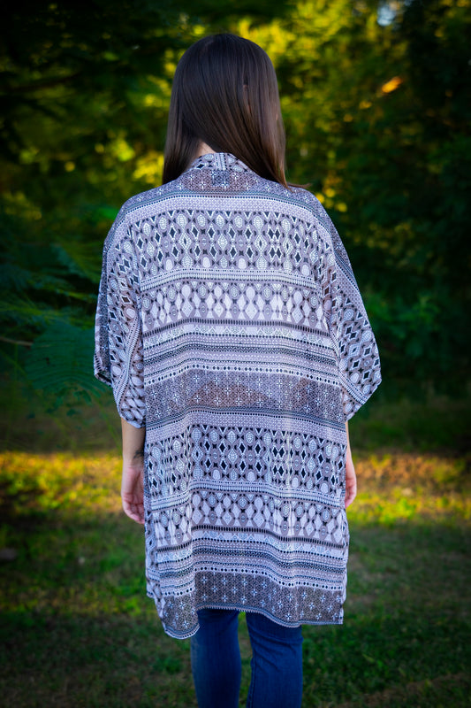 🌟 Mystery Khaki Brown Dreams MIDI Open Kaftan