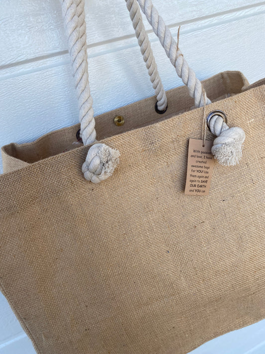 XXL BoHo Luxe Tote Beach Bag- Strong & Durable