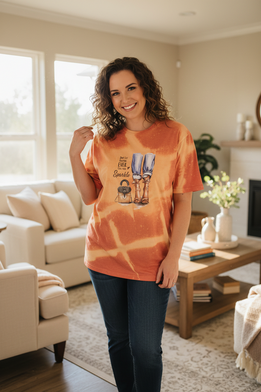 SPARKLE Quote Graphic Tshirt - handmade