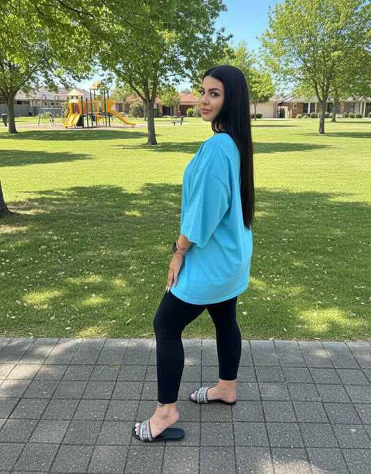 100% That Bitch Oversized Graphic Tee Handmade