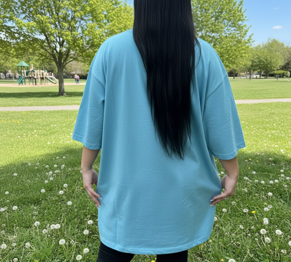 100% That Bitch Oversized Graphic Tee Handmade