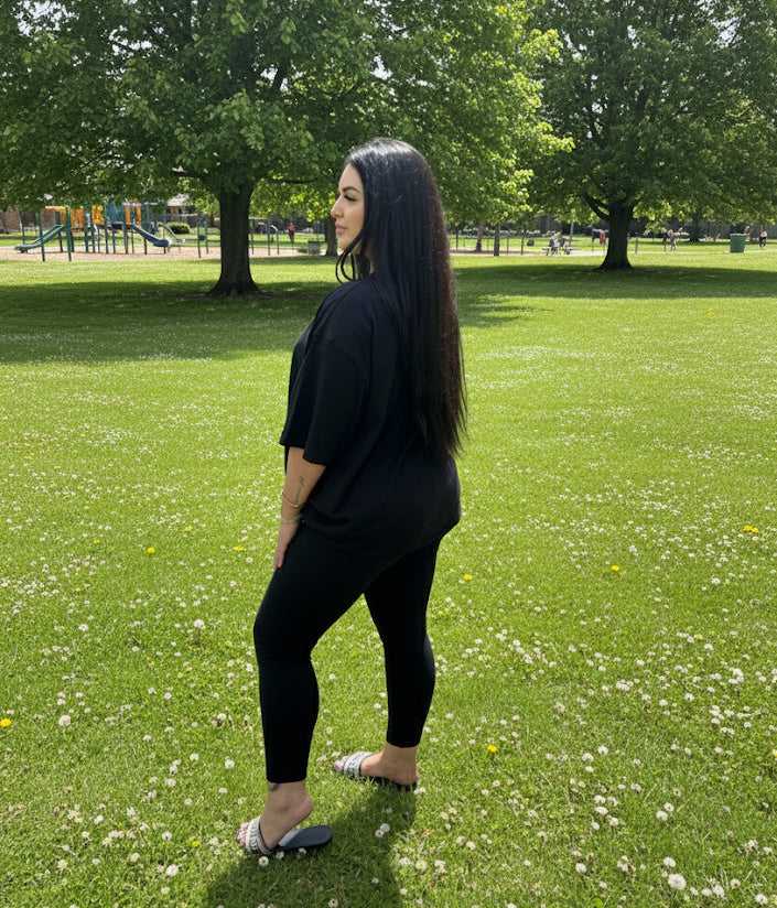 Kinda Cute Kinda Stabby Oversized Tee Handmade