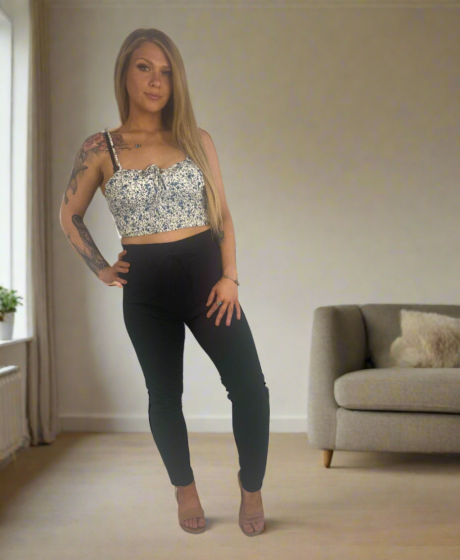 BIANCA Black Full Length Stretch Skinny Pants