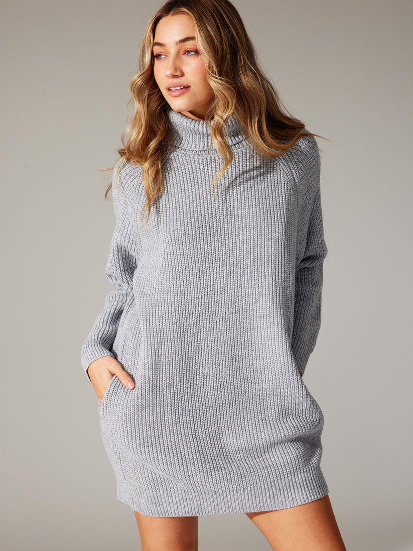 PINA Grey Knitted Sweater Dress