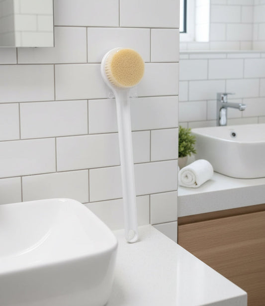 Long Handle Back Scrubbing Brush – Shower Exfoliation