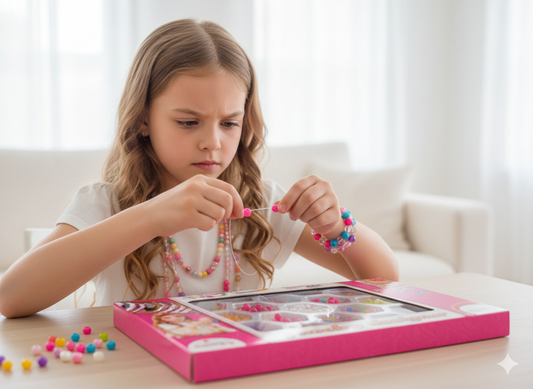 Jewellery Craft Kit for Kids – Bead & Bracelet Set