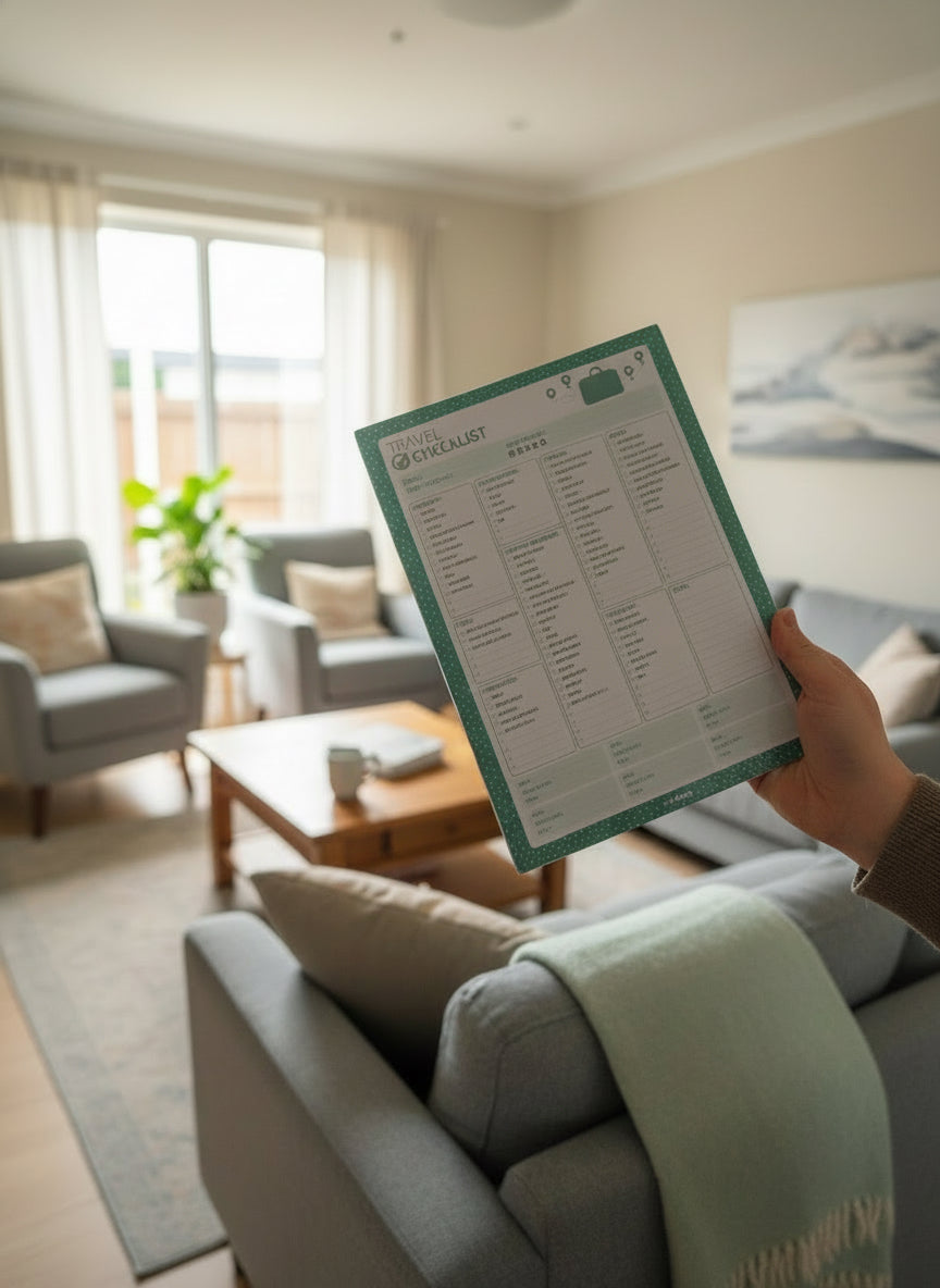 Travel Checklist Tear Off