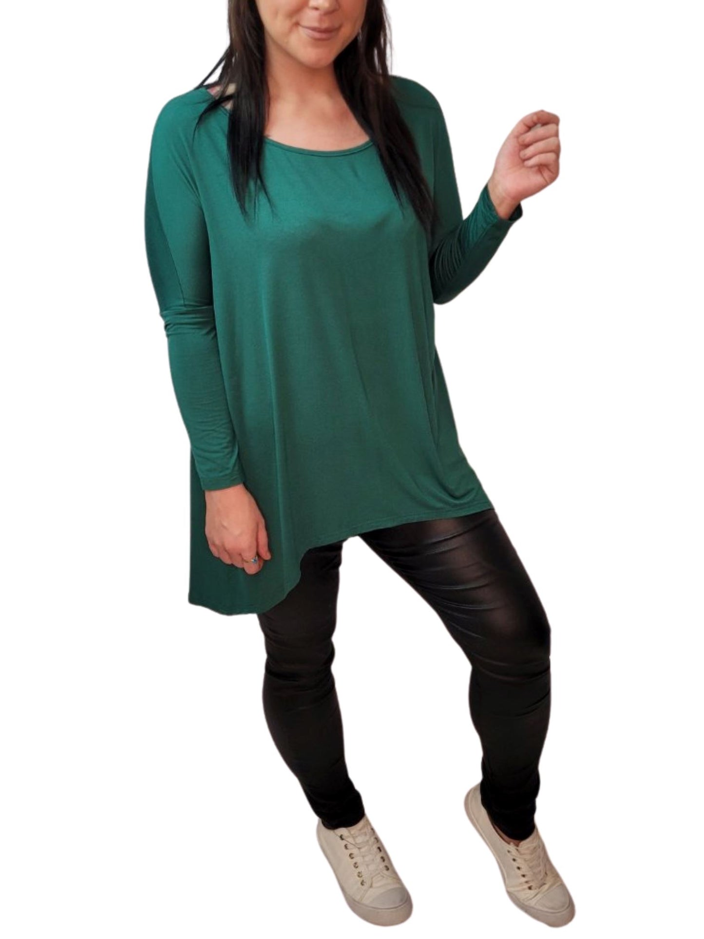 ALEECE Teal turquoise Long Sleeve Top Dresses Aambers Goodies xx