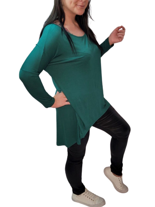 ALEECE Teal turquoise Long Sleeve Top Dresses Aambers Goodies xx