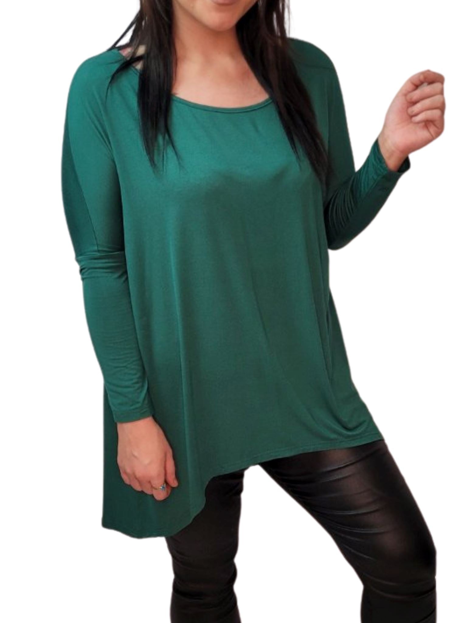 ALEECE Teal turquoise Long Sleeve Top Dresses Aambers Goodies xx 6-14 au (XS-XL)
