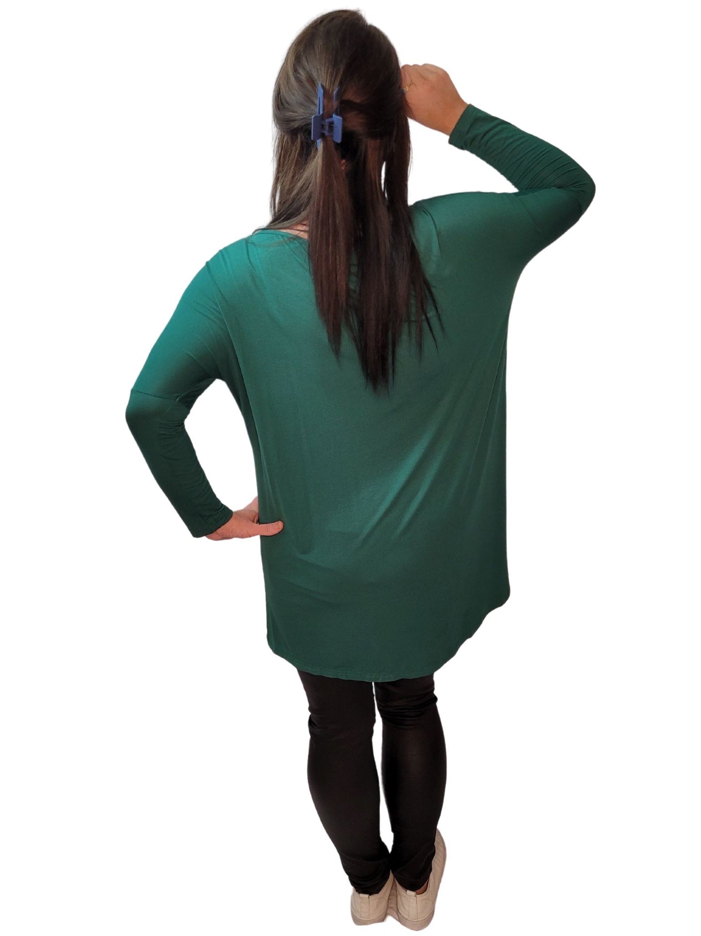 ALEECE Teal turquoise Long Sleeve Top Dresses Aambers Goodies xx