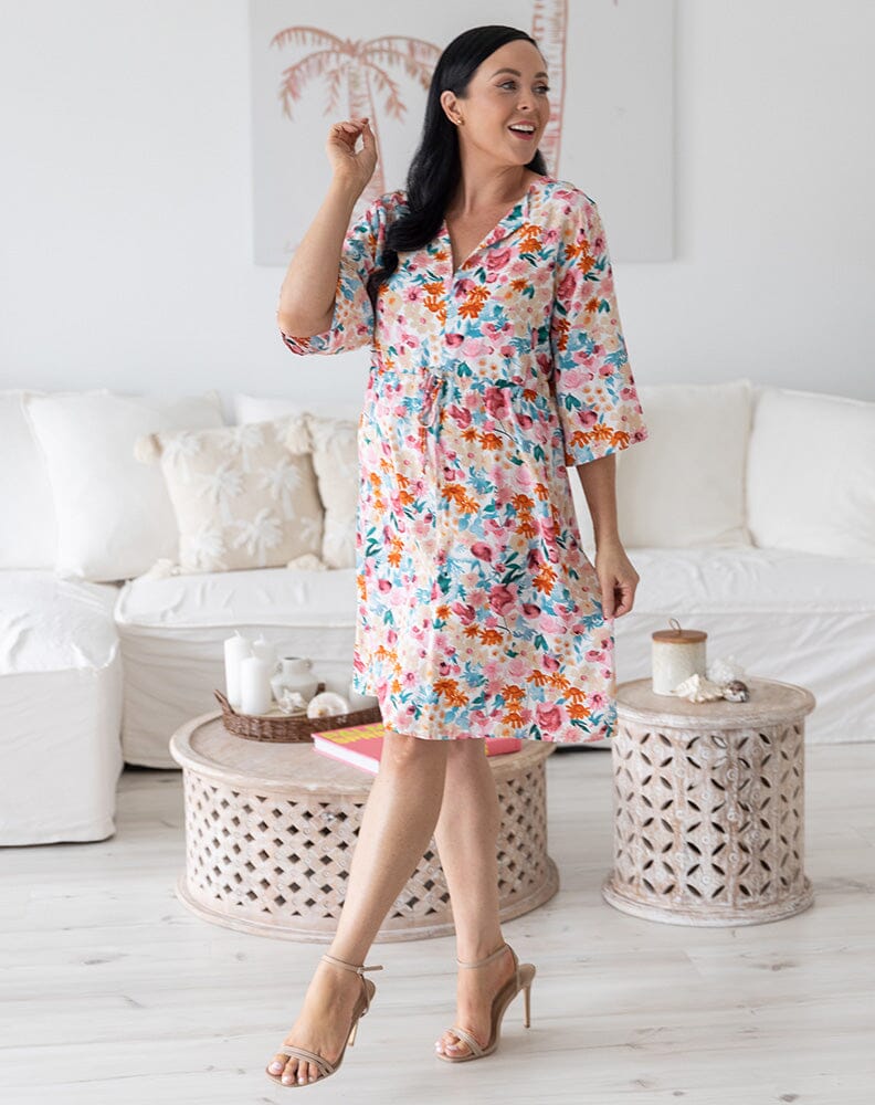 Colourful Floral Dress Aambers Goodies xx