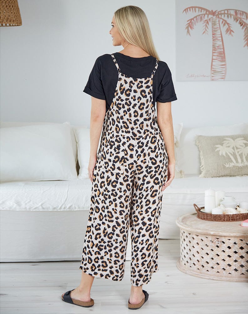 Light Leopard Strappy Overalls Aambers Goodies xx