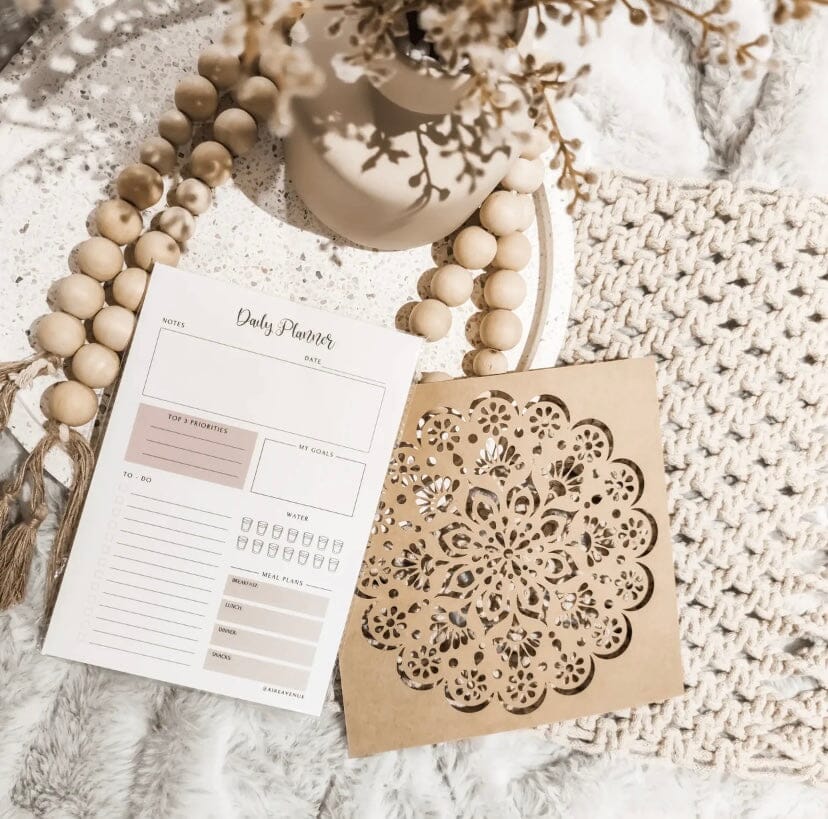 Minimalist A5 Tear-Off Daily Planner Notepad Aambers Goodies xx