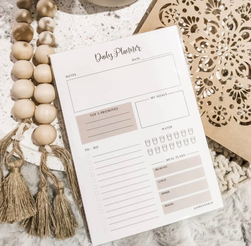 Minimalist A5 Tear-Off Daily Planner Notepad Aambers Goodies xx