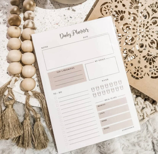 Minimalist A5 Tear-Off Daily Planner Notepad Aambers Goodies xx