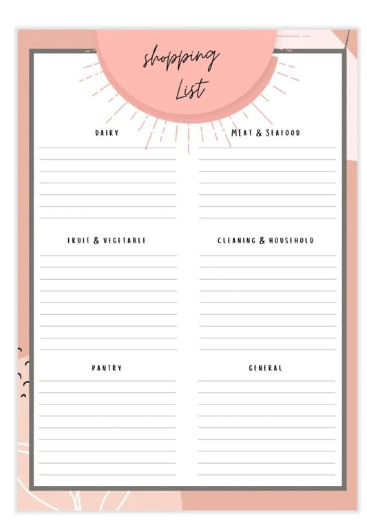 Shopping List Notepad Aambers Goodies xx