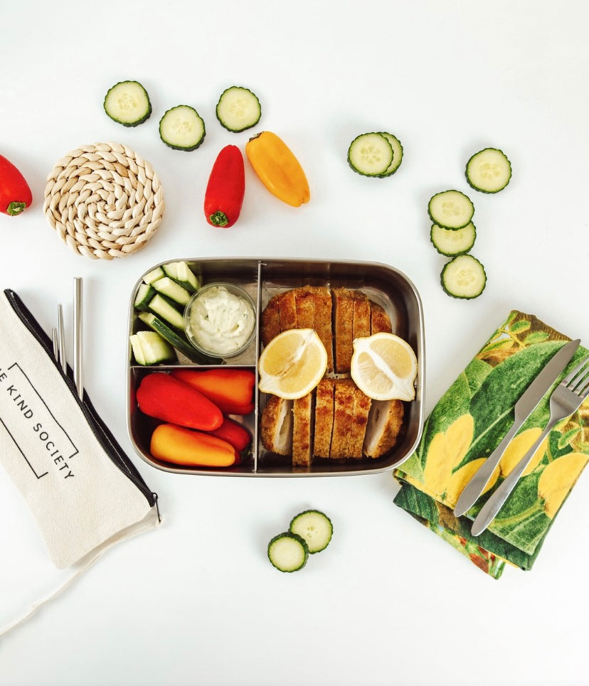 Eco Friendly Travel XL Lunchbox With Compartments