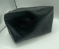 Small Leather Zip Bags- Black & Dark Brown