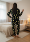 LACEY Avocados Cuffed fluff Lounge Wear Set