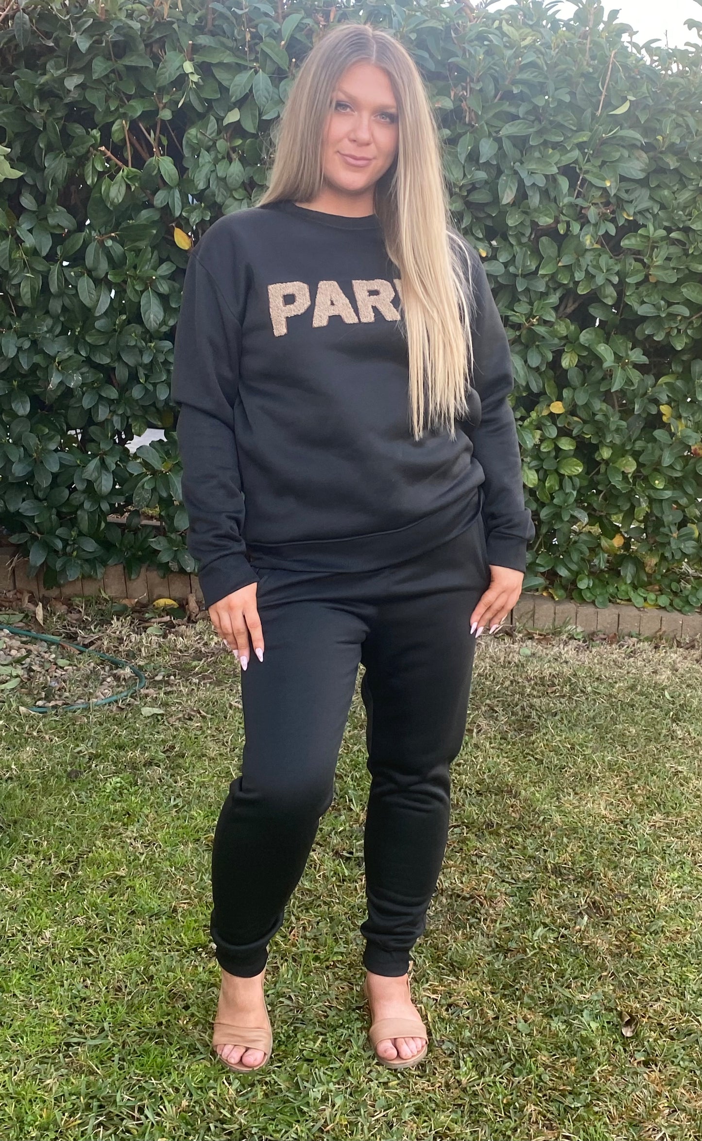 PARIS Black Track Suit