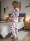 LACEY Pinda Panda Bears Cuffed fluff Lounge Wear Set
