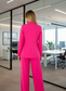 CARMEL Hot Pink Blazer and Suit Pants 2 peice Set
