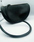 Black Half Moon Zip Sling Handbag