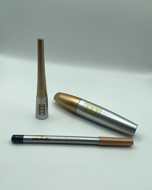 Eye Beauty 3 Pack- Mascara, Liquid Eye Liner & Eye Brow Pencil