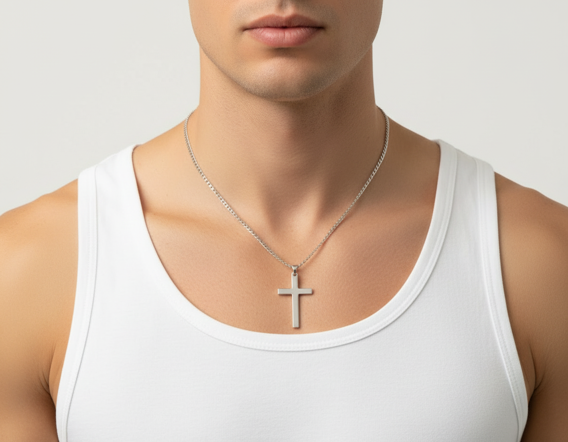 Cross Necklace Statement Chain Unisex- Choose your style