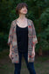 Mystic Feathers Pattern Original Open Kaftan