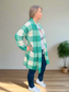 MINNY Soft Open Pattern Cardigan - Green