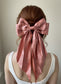 Silky Hair Bow Clips