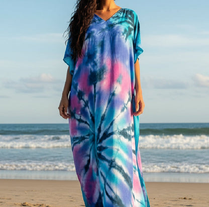 Sunset Tide Daydream Tie-Dye Maxi Dress